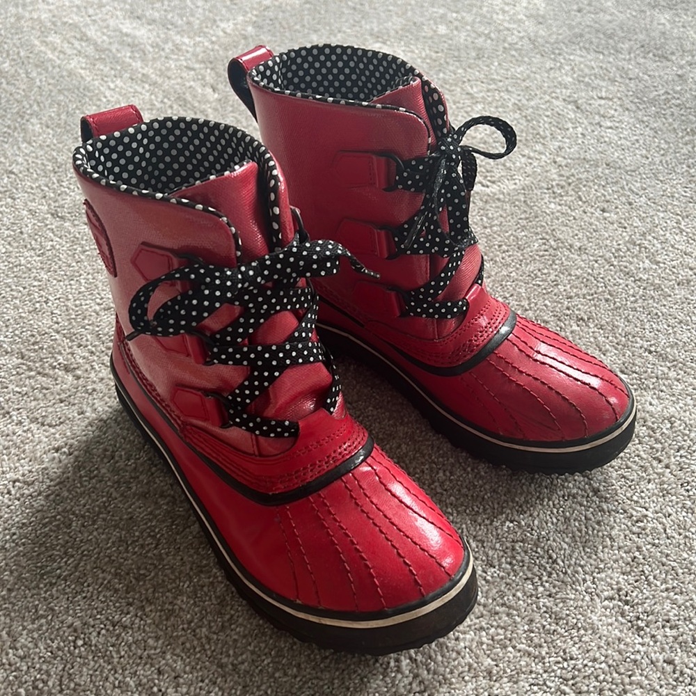 Sorel Red Rain Boots